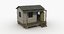small wooden shed 3d model