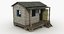 small wooden shed 3d model