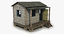 small wooden shed 3d model