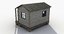 small wooden shed 3d model