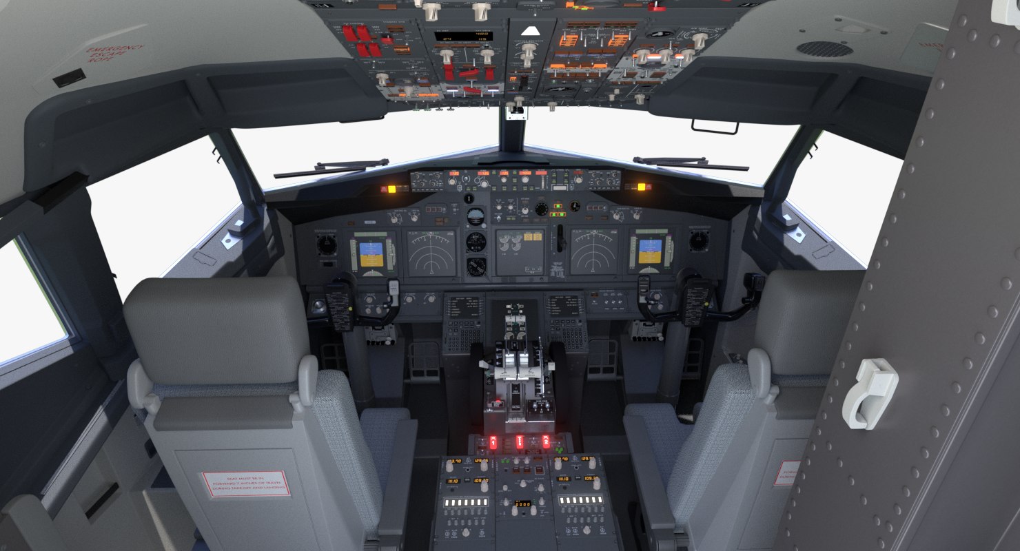 3d Boeing 737 Cockpit Model 7174