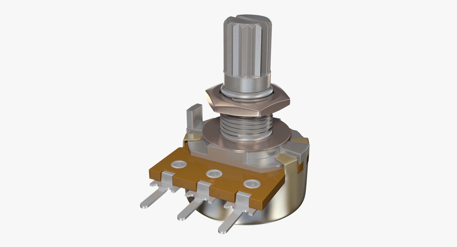 potentiometer electrical 3d 3ds
