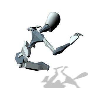 Action hero crashing bounce off
