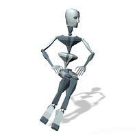 Lady sitting and wait