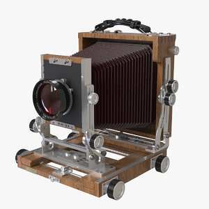 large format camera 3d model