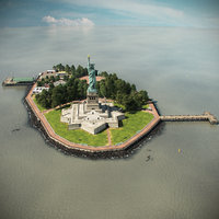 Liberty Island Scene