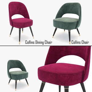collins chair dining 3d model