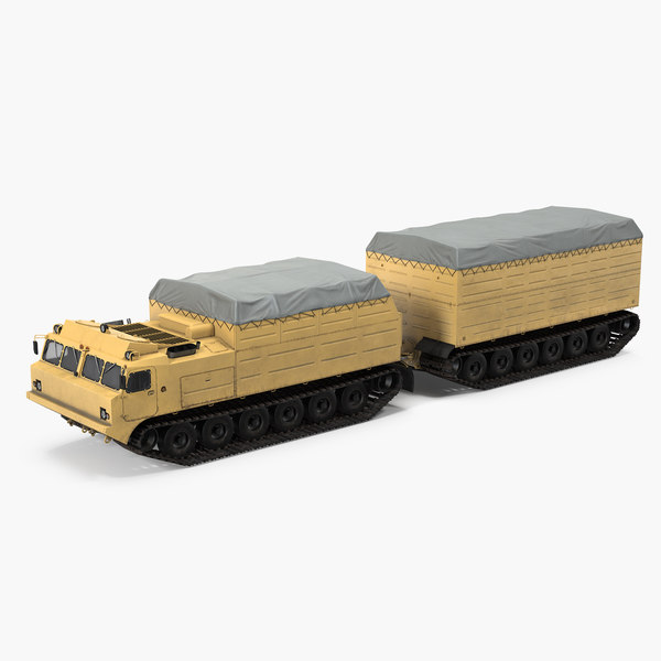 3D model polar articulated tracked vehicle