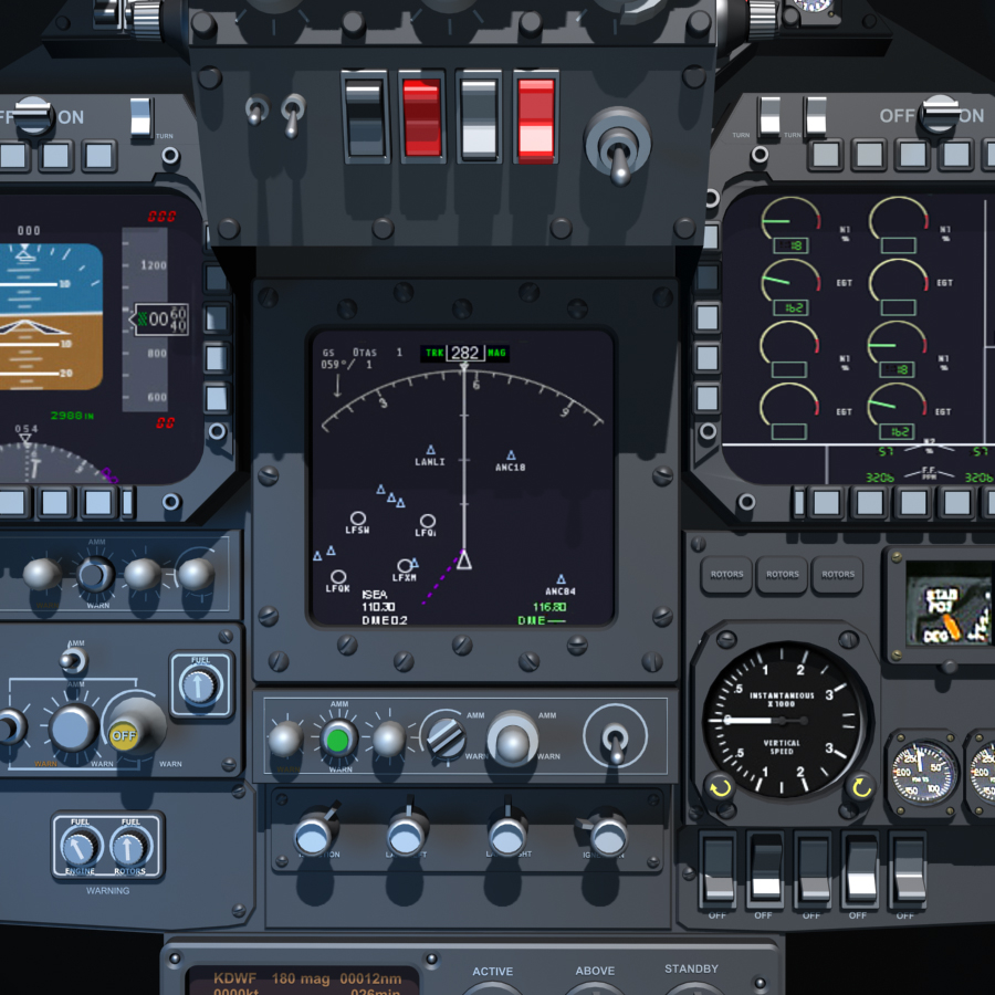 Cockpit Display 3d Model