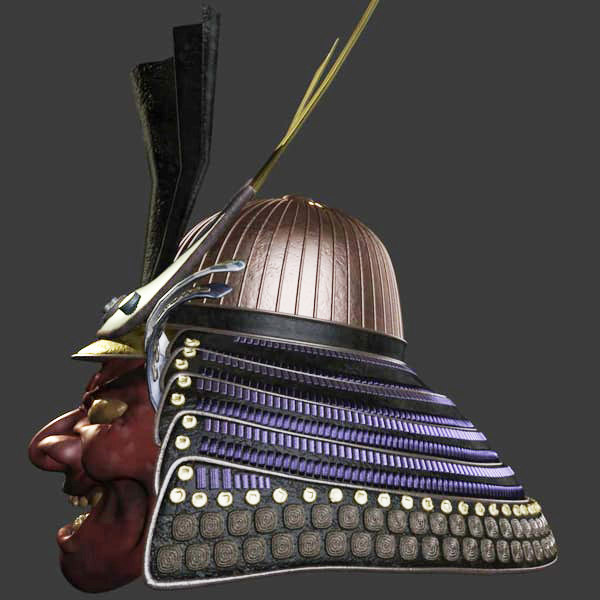 Самурай пак. 3d model Samurai Helmet. Шлем самурая 3д модель. Кабуто шлем самурая. Самурай шлем 3д сетка.