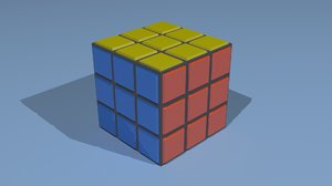 Rubic cube low poly game ready