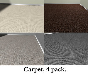 4 pack, tileable carpets.