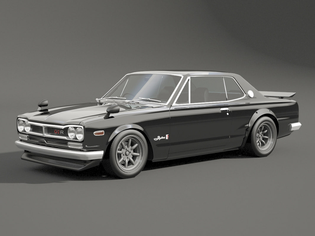 Nissan skyline 3d model