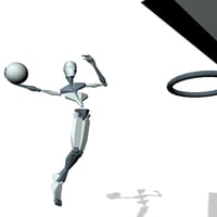 Basketball flying dunk T2