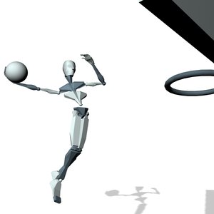 Basketball flying dunk T2