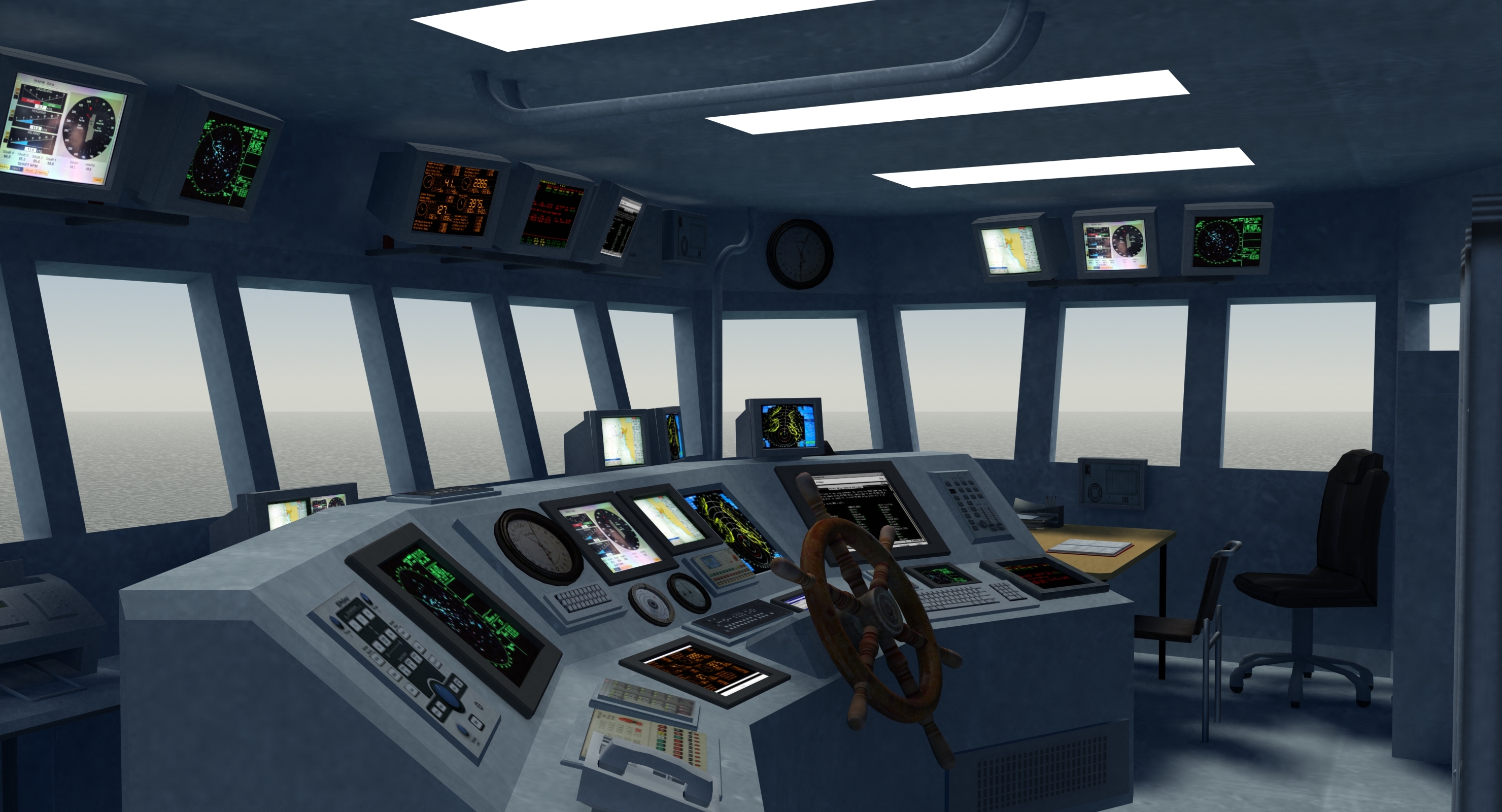 3d ships bridge