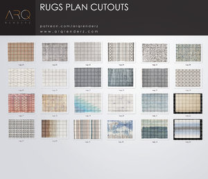 Rugs plan cutouts PNG