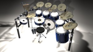 drums e 3d model
