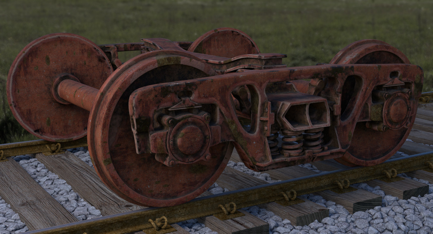 rust wheel 3d model