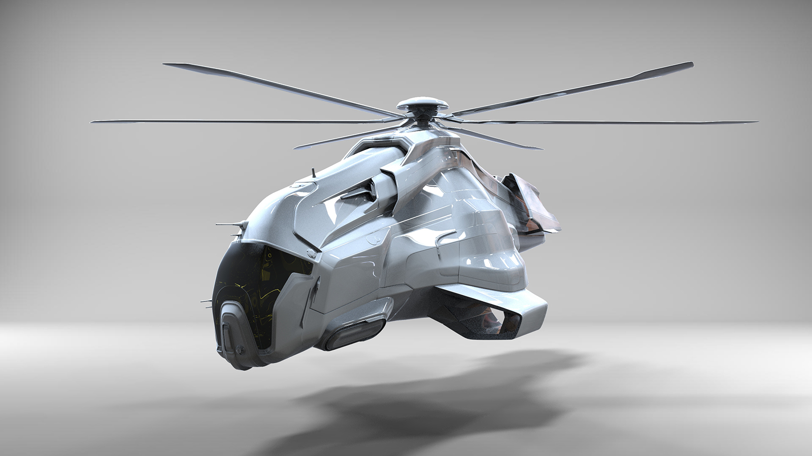 3d helicopter flying