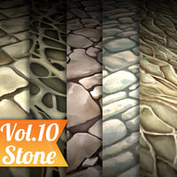 Texture Set Vol.10 Hand Painted Ground (Stylized Texture Floor)