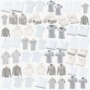 3D crew v-neck t-shirts standard model
