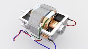 electric motor 3D model