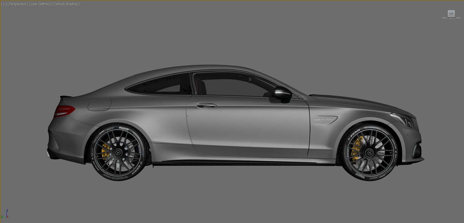 mercedes c63 amg coupe 3d max