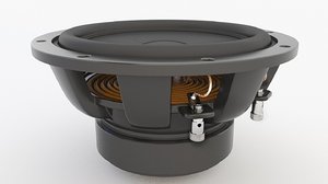 speaker woofer 3D model