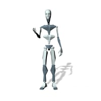 Man stand talking long loop