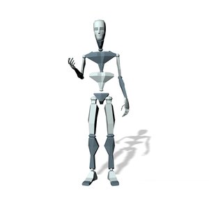 Man stand talking long loop