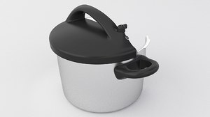 3D model pressure pot cooker