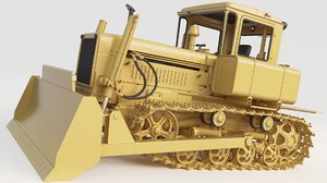 bulldozer dt-75b 75 3D model