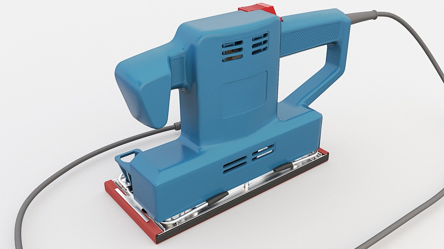 3D sheet orbital sander model TurboSquid 1529535
