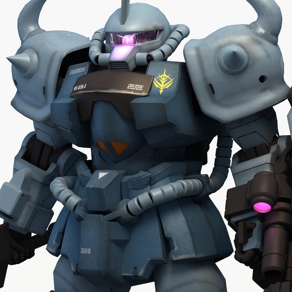 Ms 07b 3グフカスタム3dモデル Turbosquid