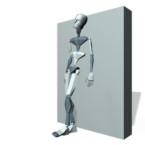 Male leaning wall and wait