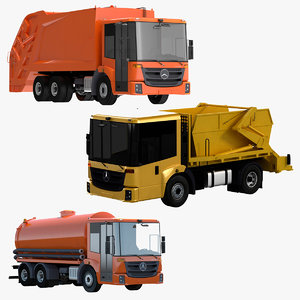 septic tank truck garbage 3d ma