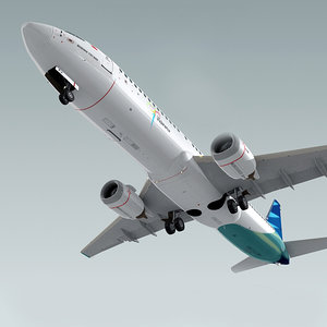 boeing 737-800 plane garuda 3ds