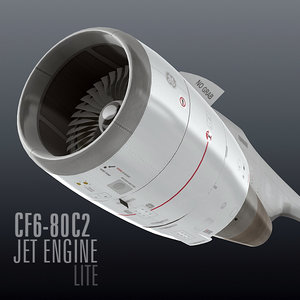 3d cf6-80c2 jet engine lite