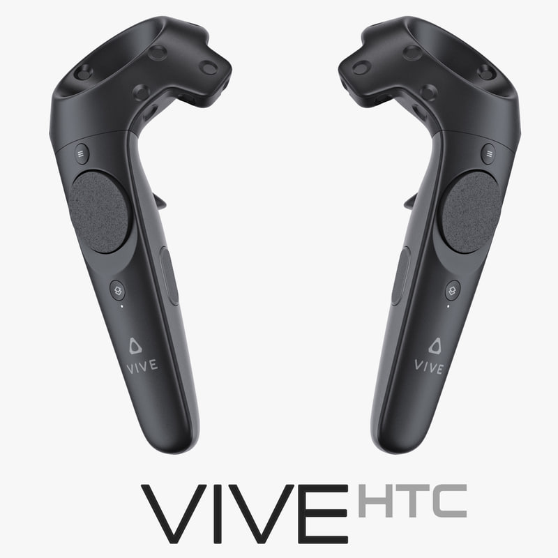 htc vive handheld controller 3d model