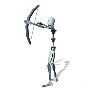 Archer bow shooting