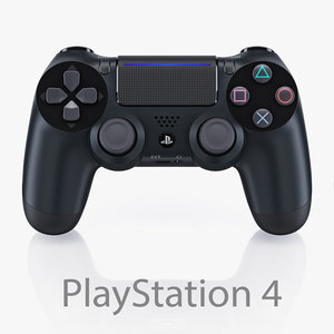 sony playstation 4 controller 3d model