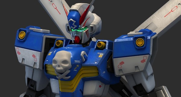 3ds Max Xm X3 Cross Bone Gundam