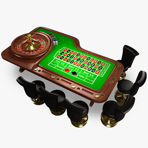 roulette table 3d model