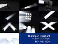 10 3d Concert Headlight - Video
