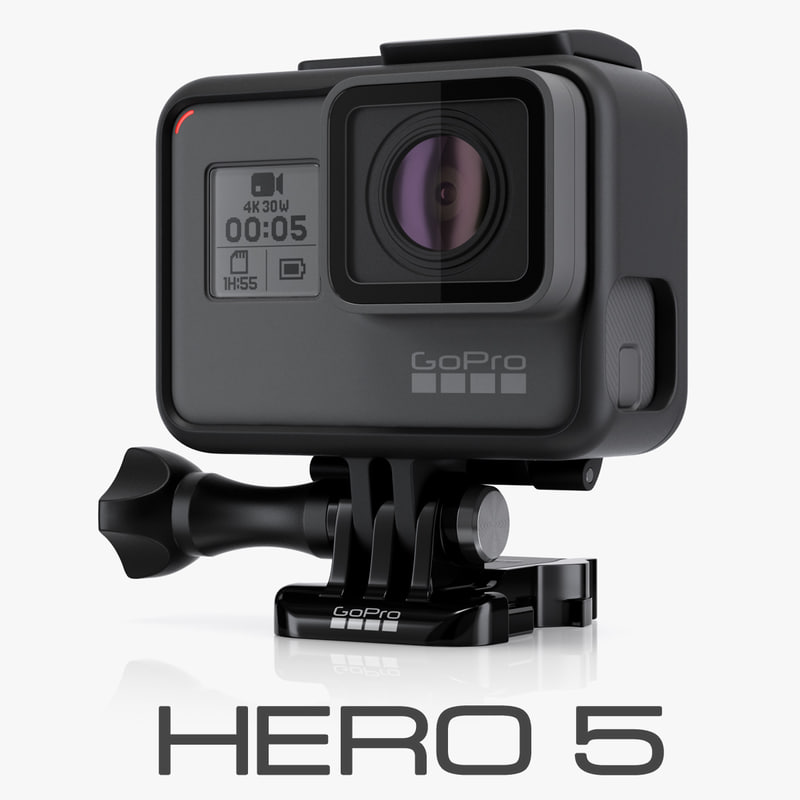 3d Model Gopro Black Cameras