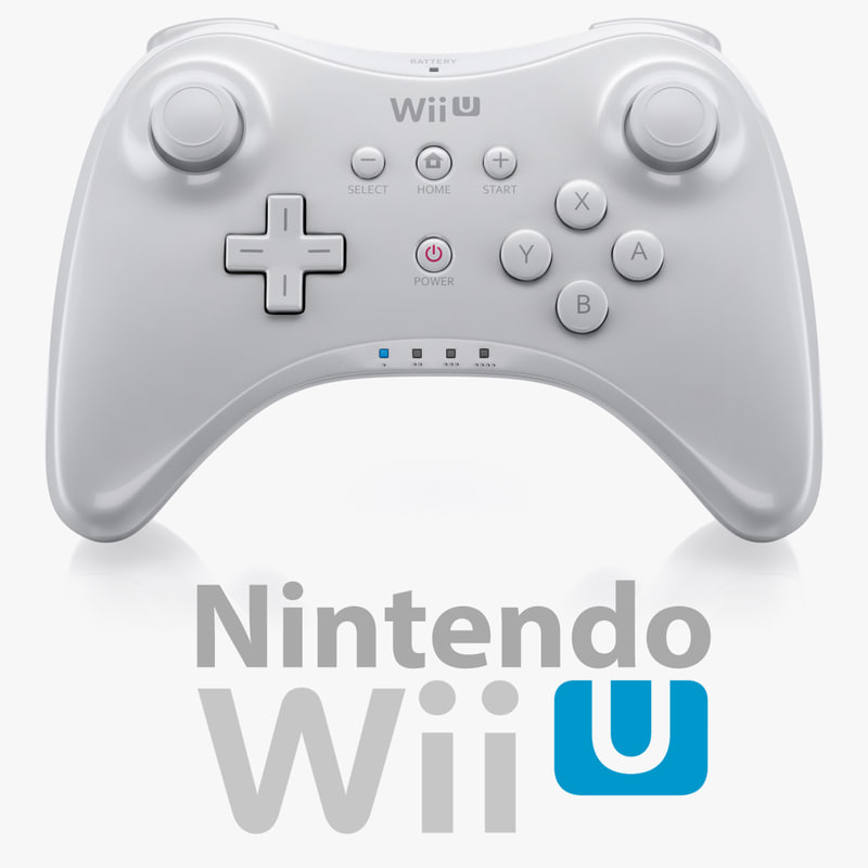 wii u pro controller 3d max