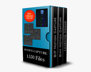 1550 Motion Capture Files and 5 Learning Videos