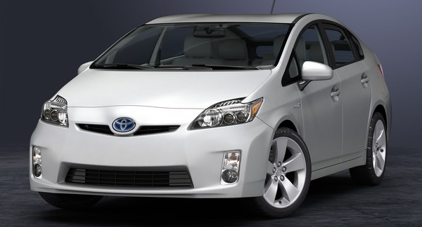 2010 toyota prius 3d model