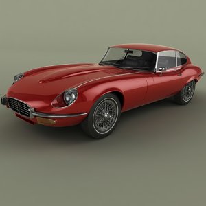 3d max 1971 e-type coupe series